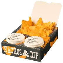 Nacho box, paper, 2 dips